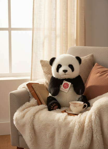 Seated Panda Plush Toy
