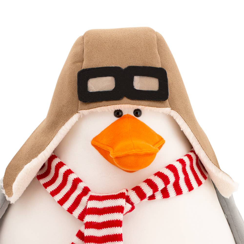Plush goose with pilot's cap - 50 cm - from birth