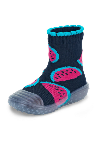 Chaussettes aventure Pastèques - bleu marine