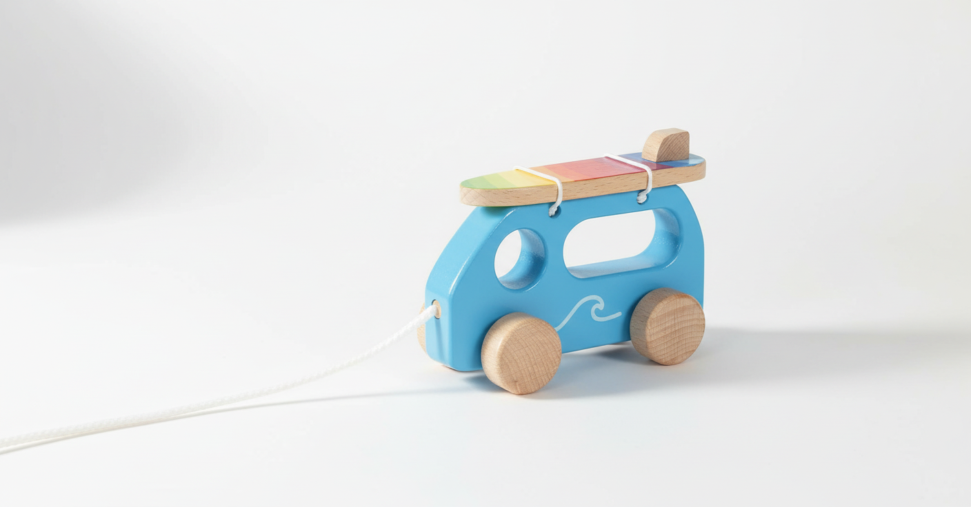 Pull Along Vehicle - Surfer Van