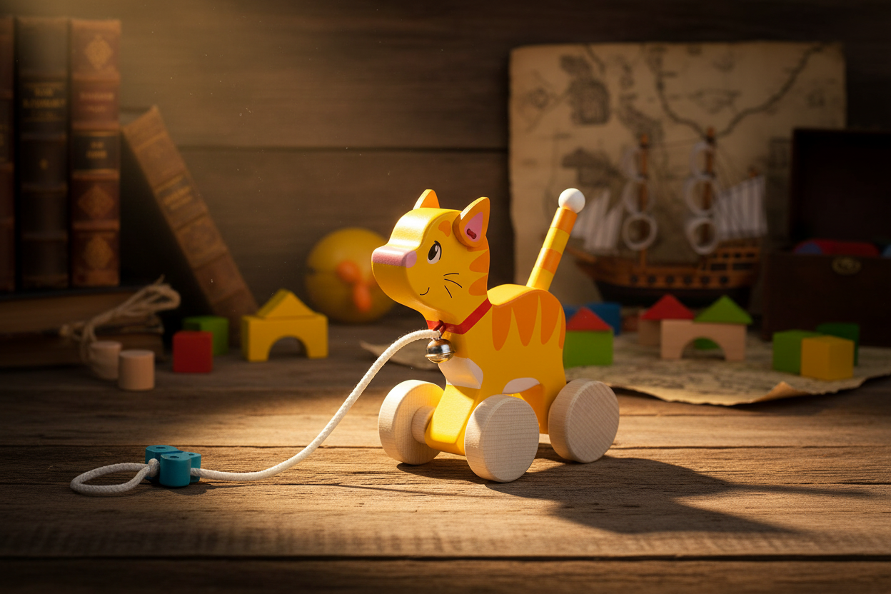 Pull Along Animal - Cat