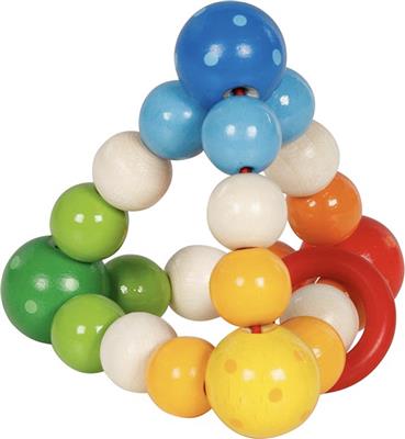 Goki Baby Hochet: PYRAMIDE H7cm, avec élastique, bois