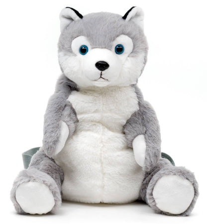 Sac à dos en peluche (Husky) - 35 cm (hauteur) Uni Toys