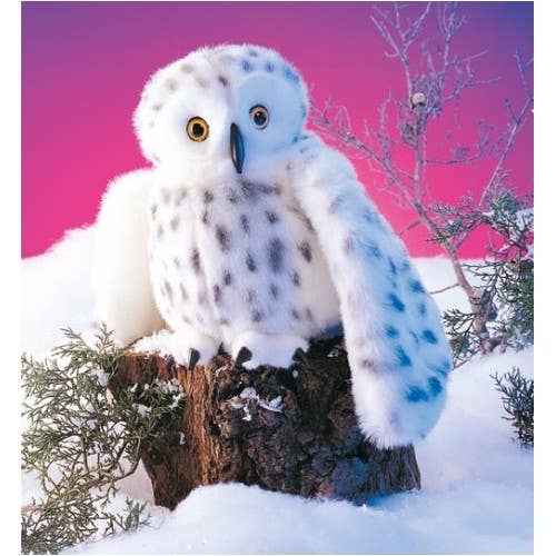 Marionnette à main Harfang des neiges/Harfang des neiges 2236 Folkmanis réaliste