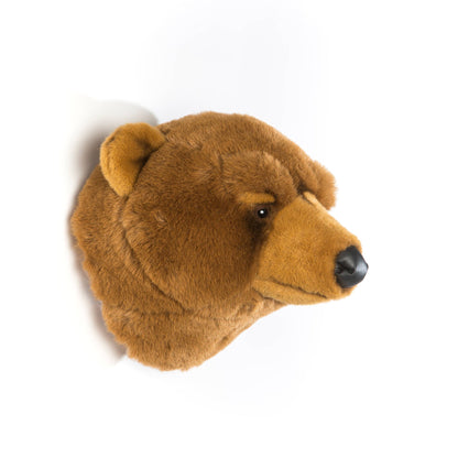 Oliver the Brown Bear Plush Wall Decor