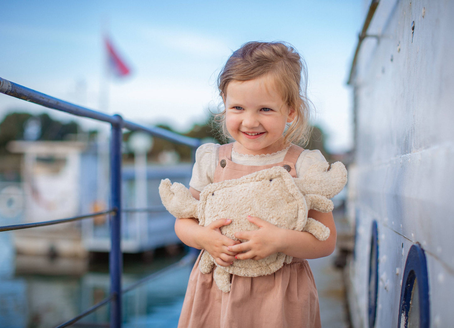 Stuffed Animal Small Crab | Linen