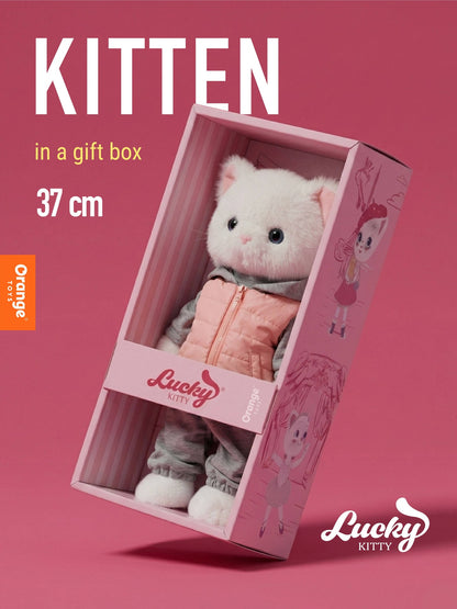 Peluche, Lucky Kitty, Lucky Sophie : Promenade sportive 38 cm, dès 3 ans