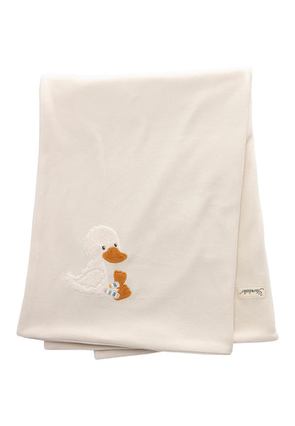 Couverture bébé Canard Edda en microfleece - 100 x 75 cm