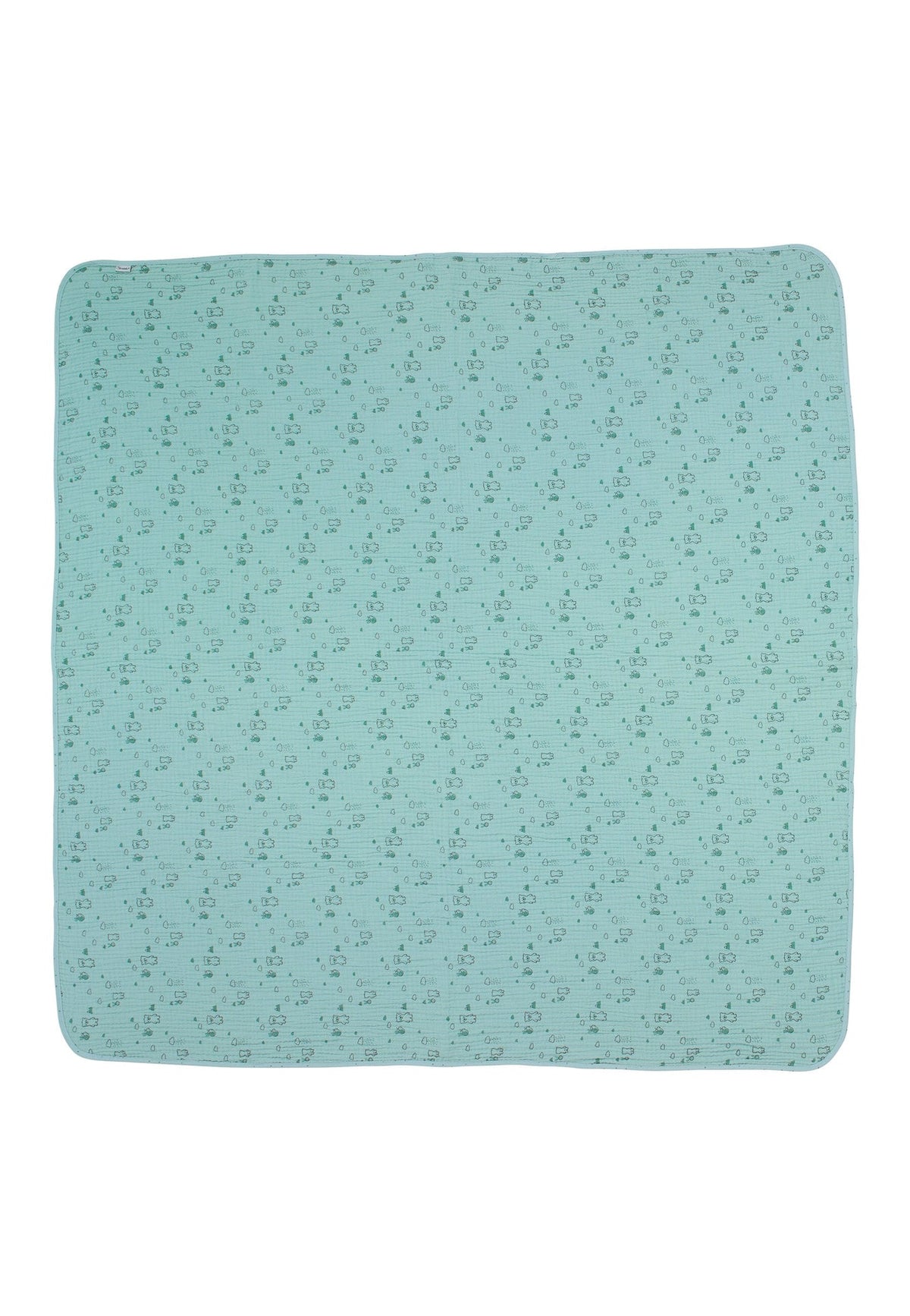 Couverture bébé Ours Ben en mousseline - 120 x 120 cm – vue 2