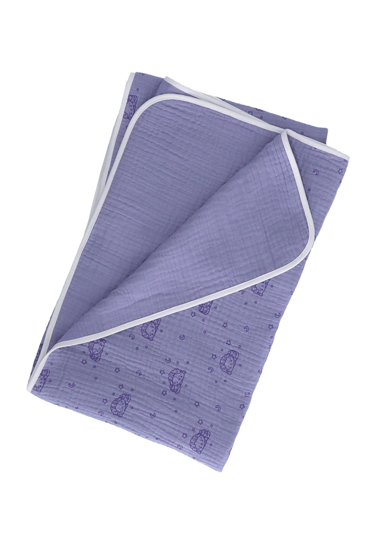 Couverture bébé Mouton endormi en mousseline - 120 x 120 cm – vue 2