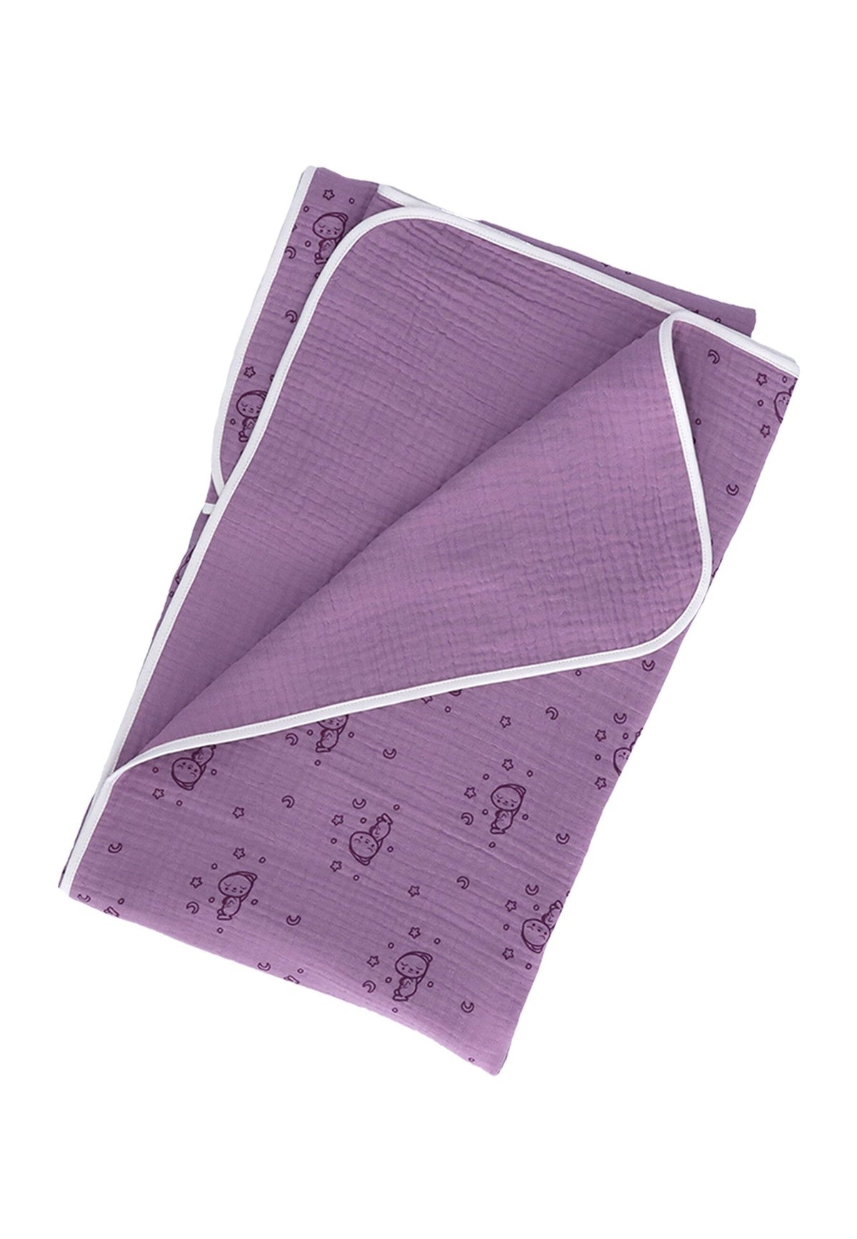 Couverture bébé Lapin endormi en mousseline - 120 x 120 cm – vue 2