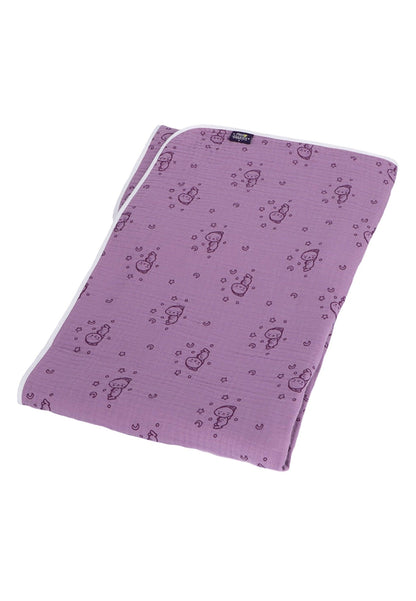 Couverture bébé Lapin endormi en mousseline - 120 x 120 cm – vue 5