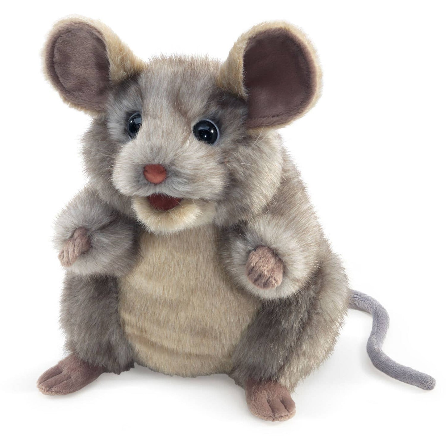 Marionnette à main Souris grise/souris grise 3202 Folkmanis réaliste