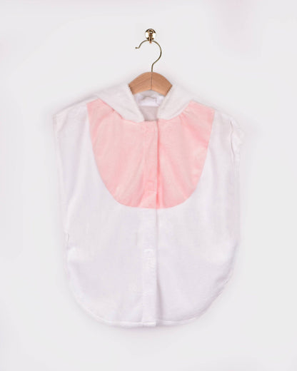 Mini cape lapin 86-110 cm pour enfants de 1 à 4 ans