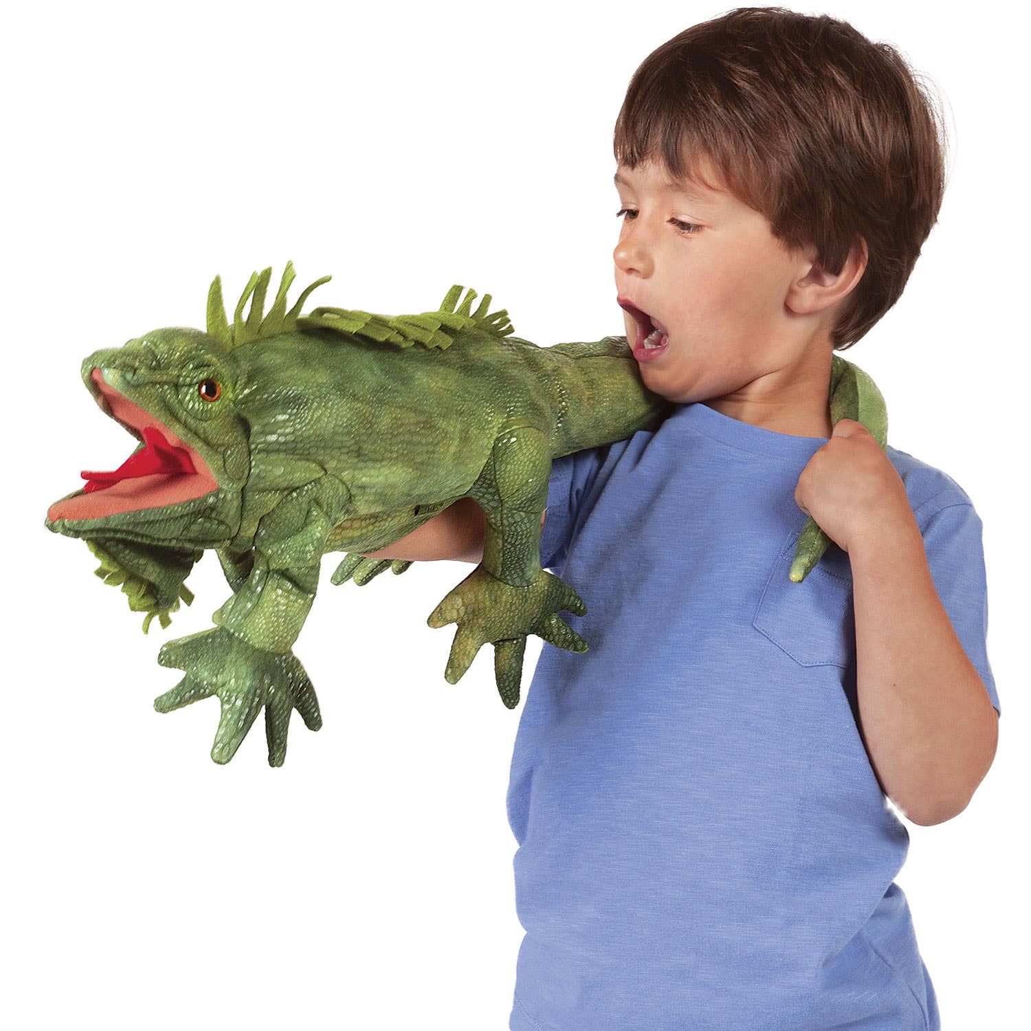 Marionnette à main Iguane Folkmanis réaliste