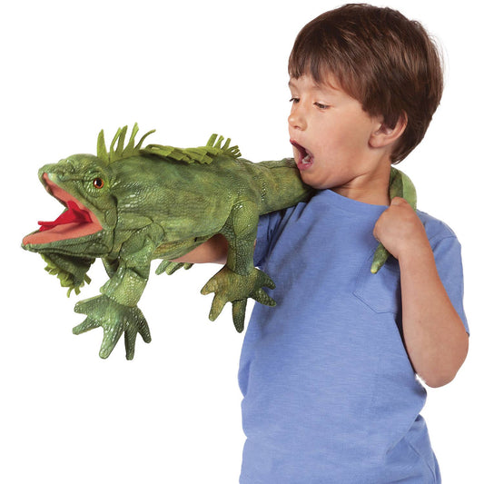 Marionnette à main Iguane Folkmanis réaliste