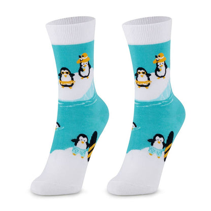 Kindersocken Pinguine im Sommer