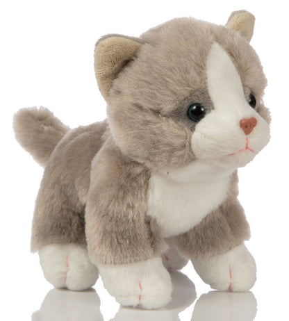 Standing Kitten Plush Toy - Grey
