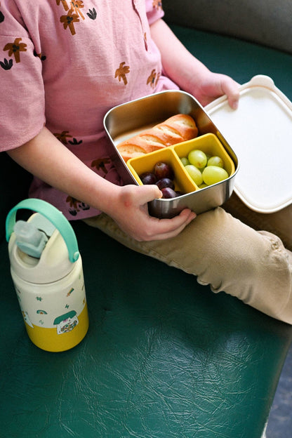 Isolierte Edelstahl-Trinkflasche für Kinder mit lustigem Hundemotiv