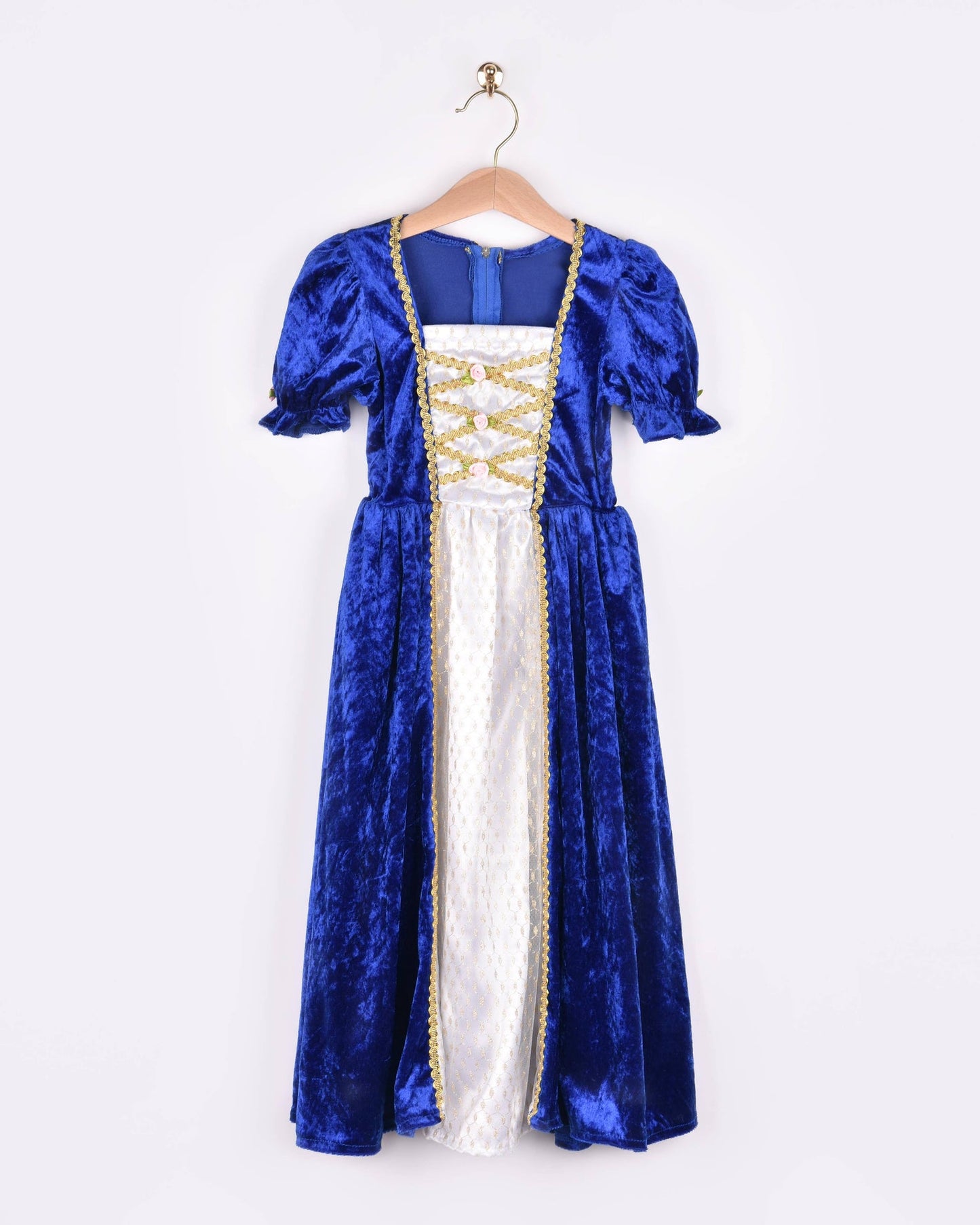 Blue velvet princess dress 110-116 cm 4-6 years