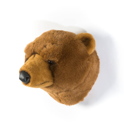 Oliver the Brown Bear Plush Wall Decor