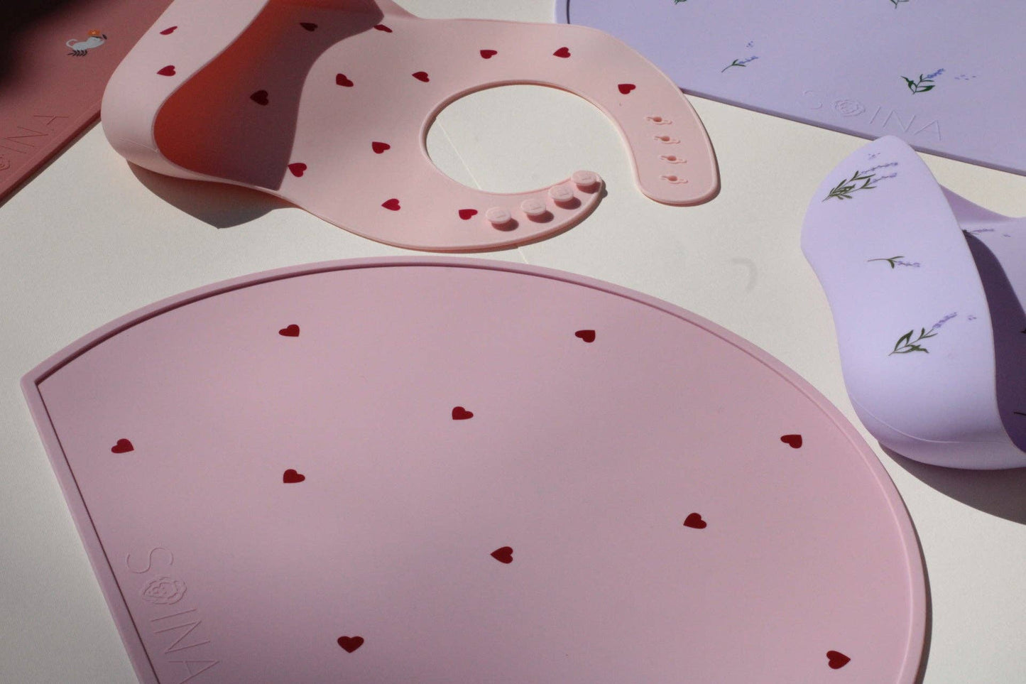 Amore silicone placemat set - Pink