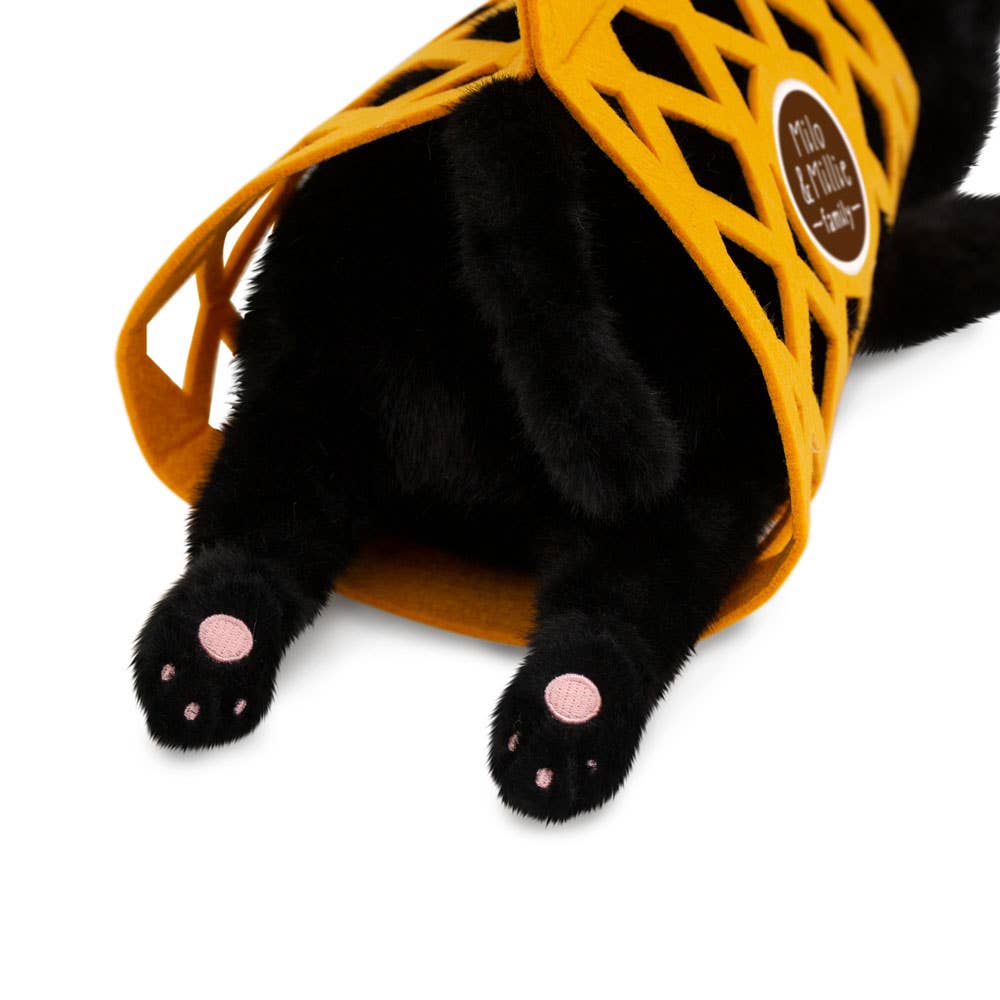 Milo &amp; Millie Plush Toy, Milo the Black Cat (35 cm) - 0+