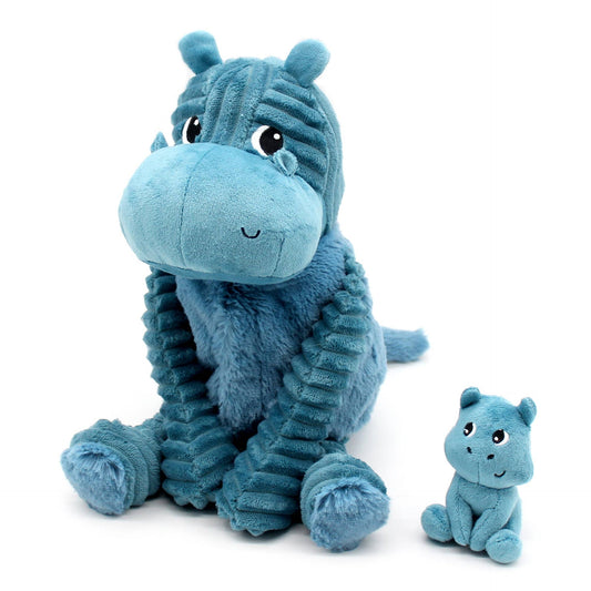 DIE PTIPOTOS - MAMA & BABY NILPFERD 25CM BLAU
