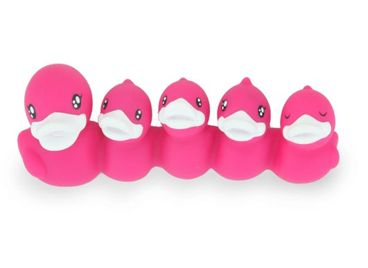 Pink Duck Toothbrush Holder