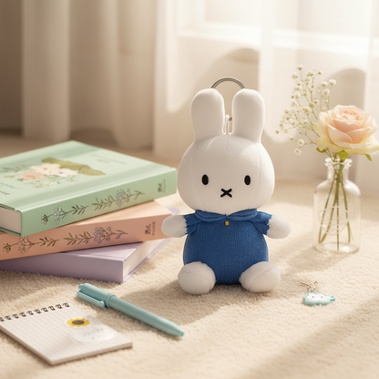 Miffy im blauen Kleid Schlüsselanhänger 