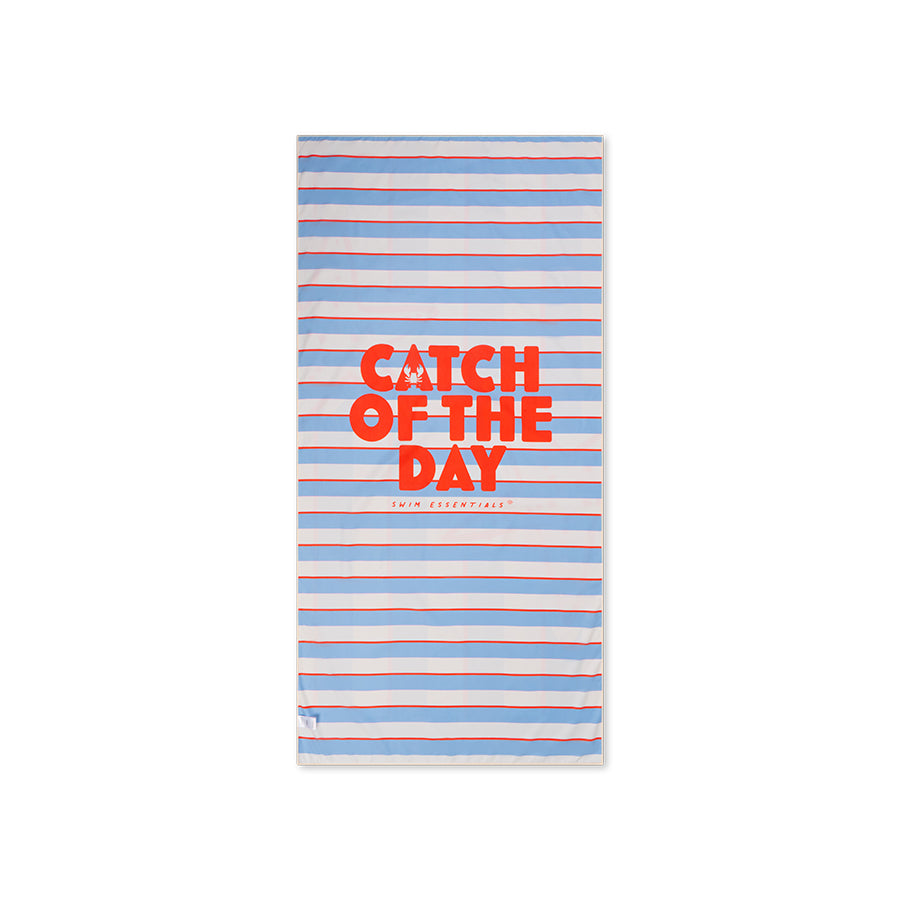 Microfiber Beach Towel - Multicolored - Catch Of The Day - 180 x 90 cm