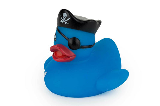Petit Canard de bain Pirate Bleu – visuel produit
