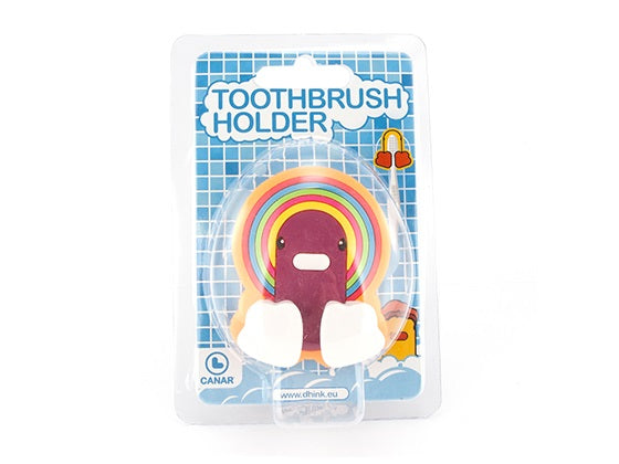 Rainbow Duck Toothbrush Holder