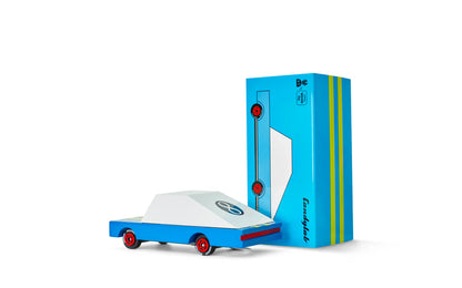 Candycar World Wooden Car - Blue Racer #8