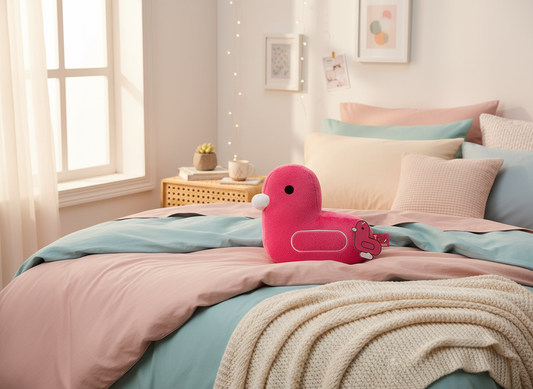 Pink Duck Cushion