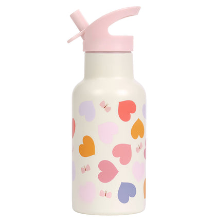 Gourde enfant en inox - Cœurs – vue 4 – A Little Lovely Company