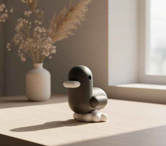 ColorZ Grey Duck Piggy Bank