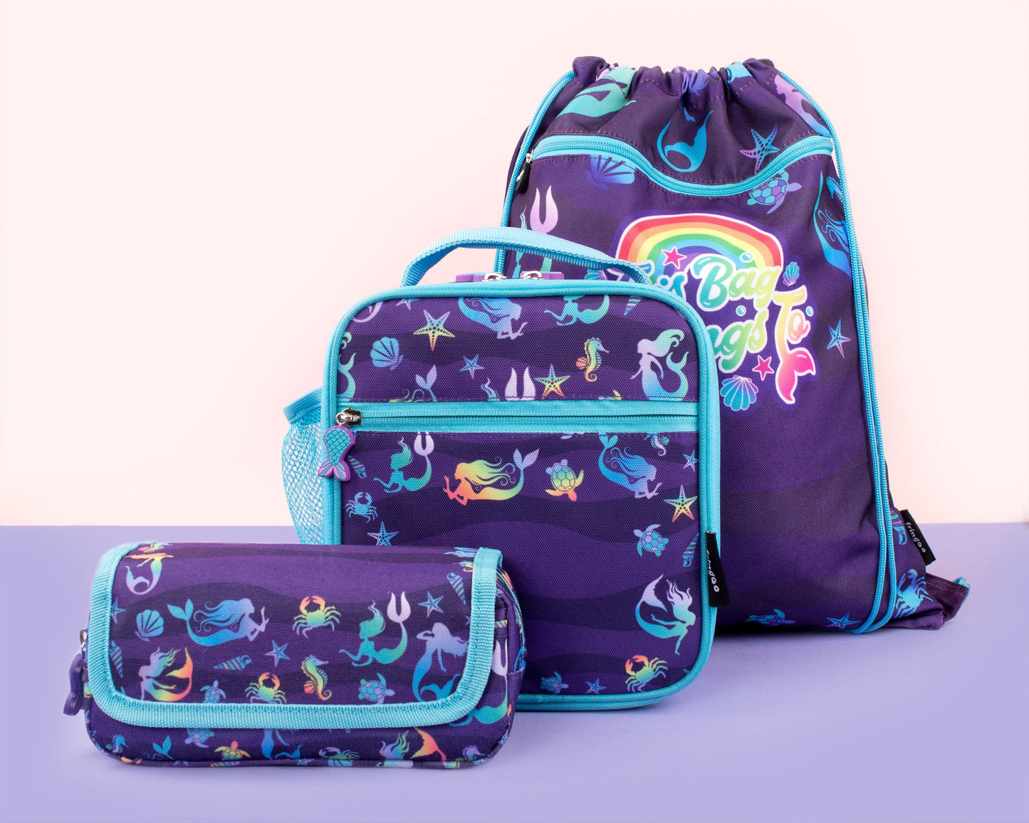 Sac à cordon- violet sirènes
