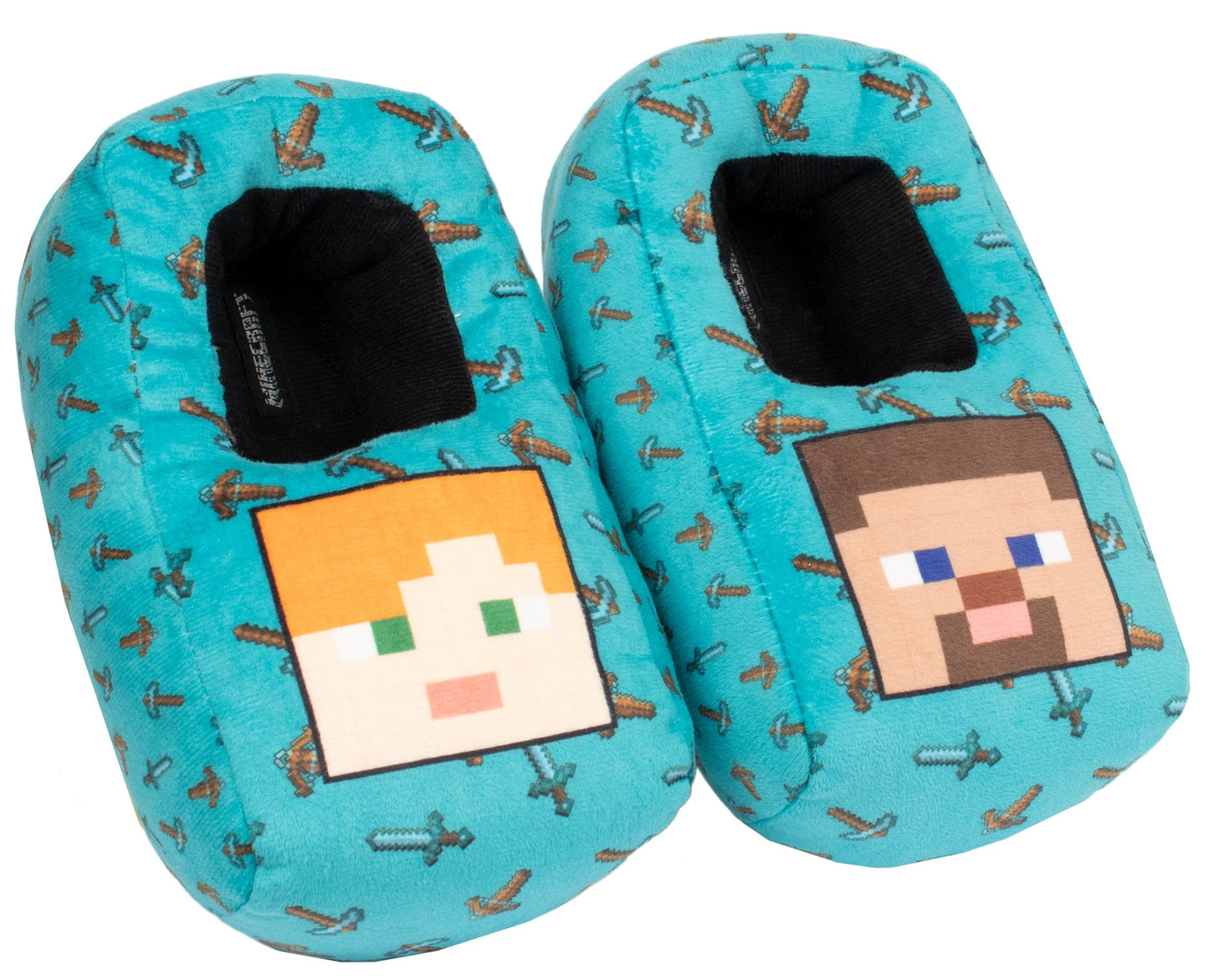 Minecraft 3D Chaussons – Alex and Steve