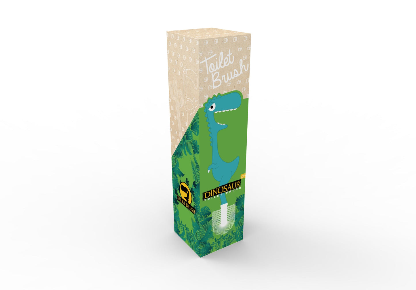 Toilettenbürste mit Dinosauriermotiv