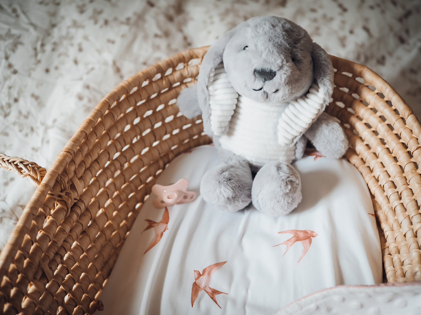 Milo White pluche witte ruis