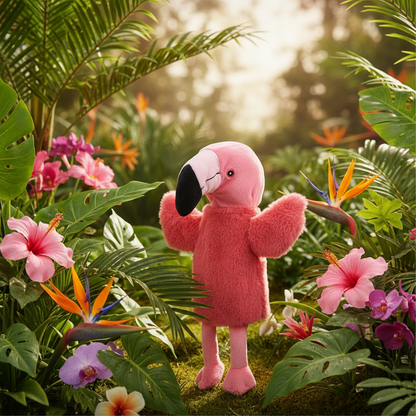 Flamingo Plush Puppet
