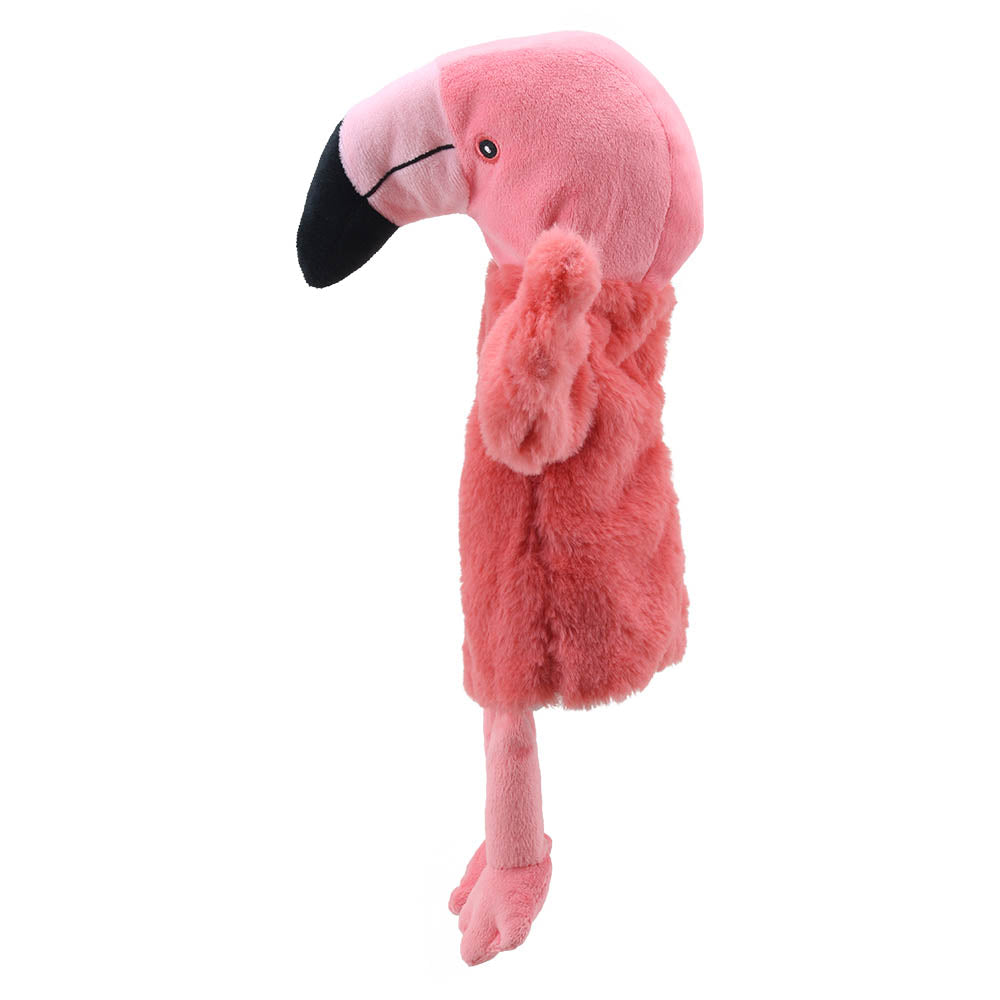 Peluche Flamant rose – Marionnette ECO Buddies – Animaux