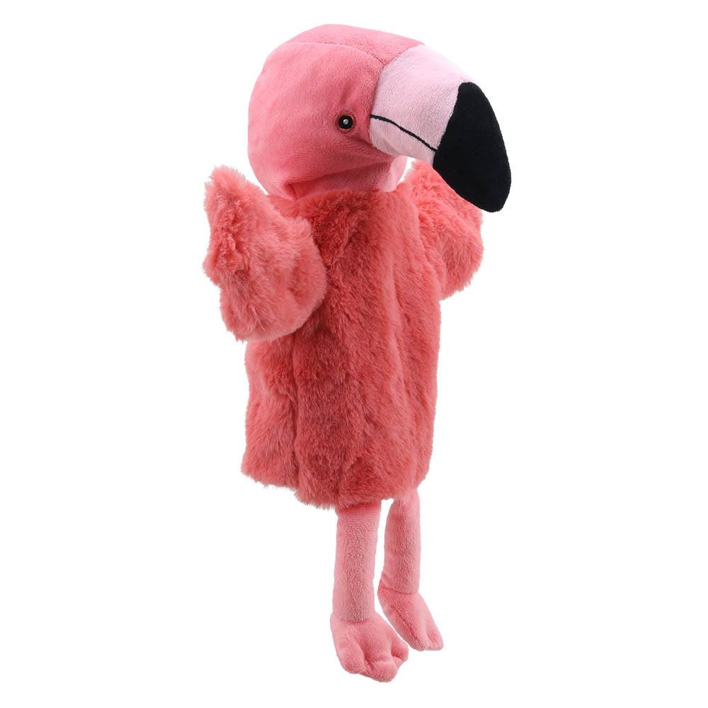 Peluche Flamant rose – Marionnette ECO Buddies – Animaux