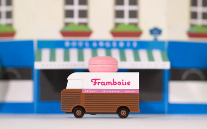 Camionette en Bois Candycar World - Van Macaron Framboise