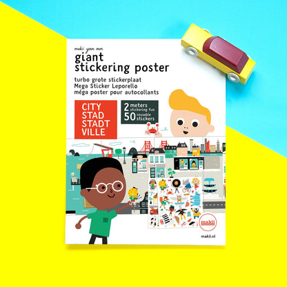 Giant Poster Sticker kleurplaten