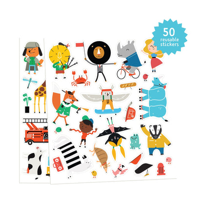 Giant Poster Sticker kleurplaten