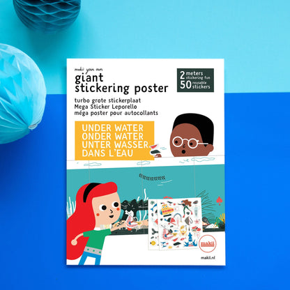 Giant Poster Sticker kleurplaten