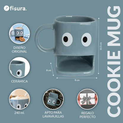 Tasse pour Biscuits Bleu – Fisura – vue 4