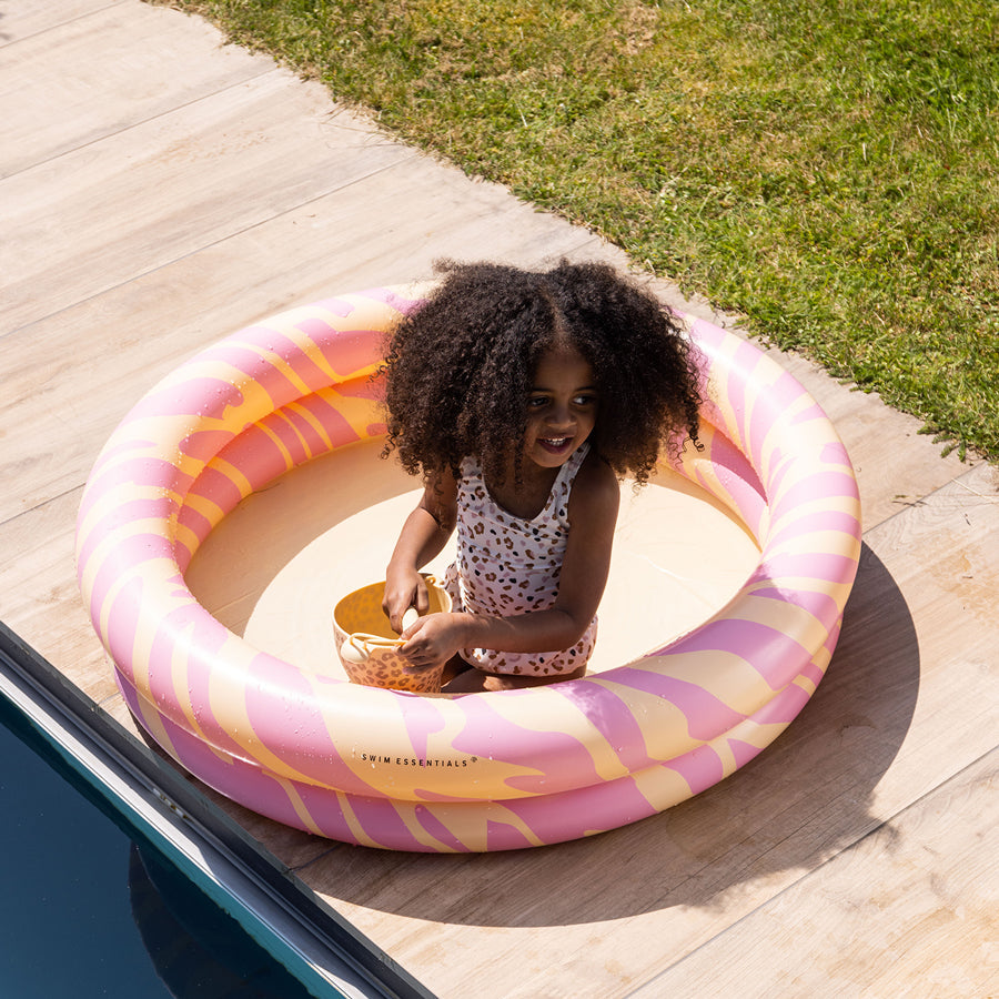 Piscine pour enfants - Rose - Rayures vibrantes